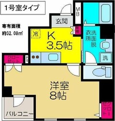 豊中駅 徒歩3分 4階の物件間取画像